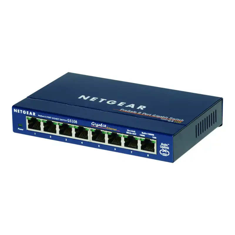 Switch Netgear 8 ports 10 - 100 - 1000 (gigabit) (GS108GE)_1